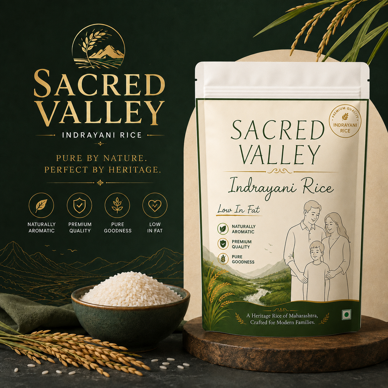 Indrayani Rice From Maharashtra/ Full of Fiber and Nutrients/ Naturally Aromatic